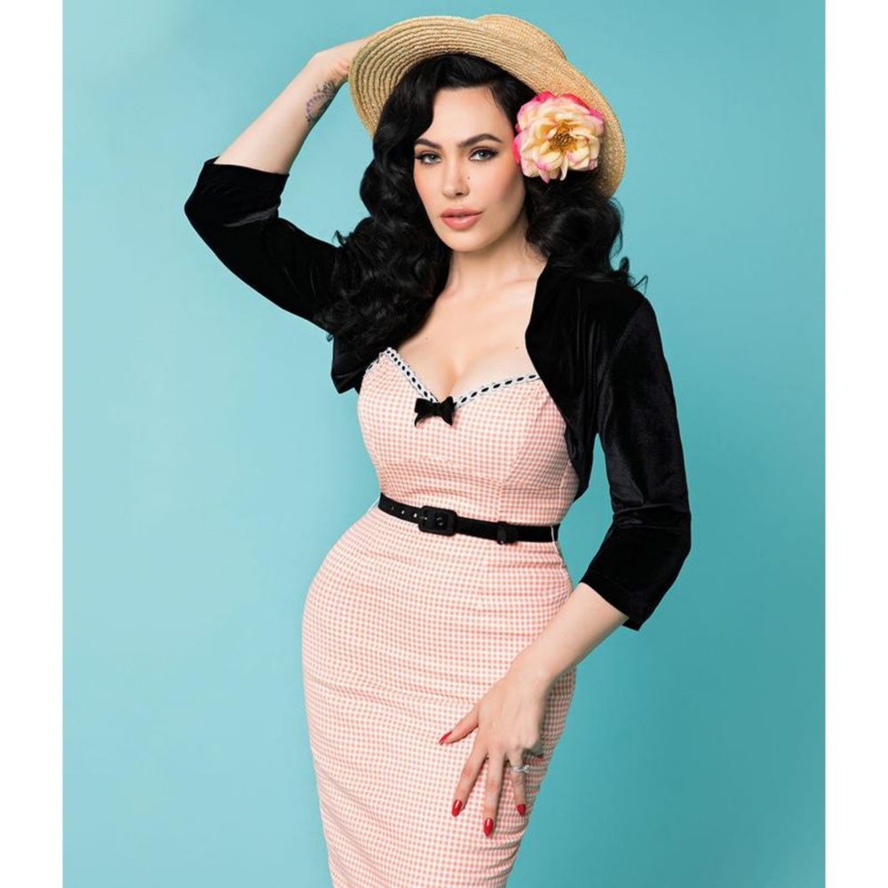 ❤SOLD❤ Unique Vintage Micheline Pitt Velvet Bolero